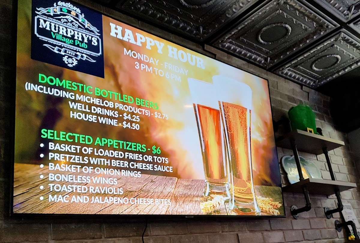 Murphy's Village Pub STL Photo Menu 9