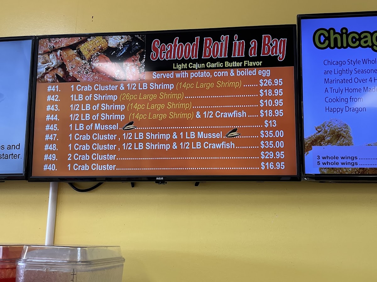 Happy Dragon Chinese Cafeteria Photo Menu 8