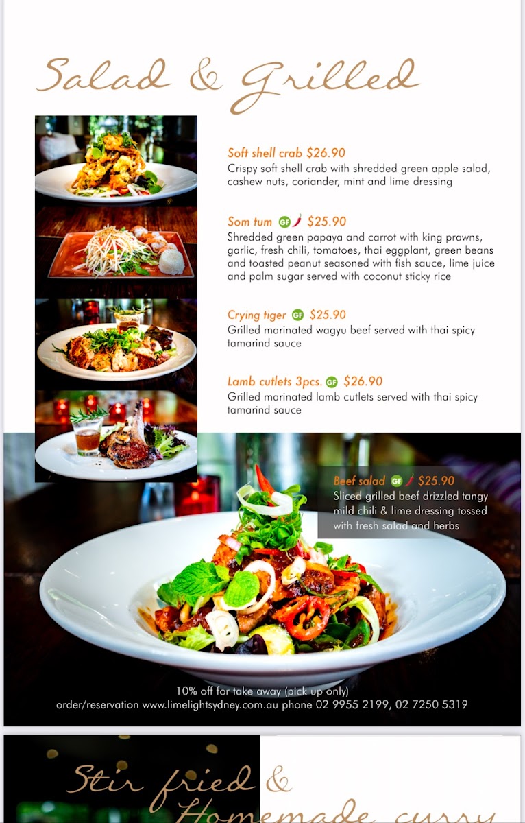 Limelight Cafe & Restaurant Photo Menu 10