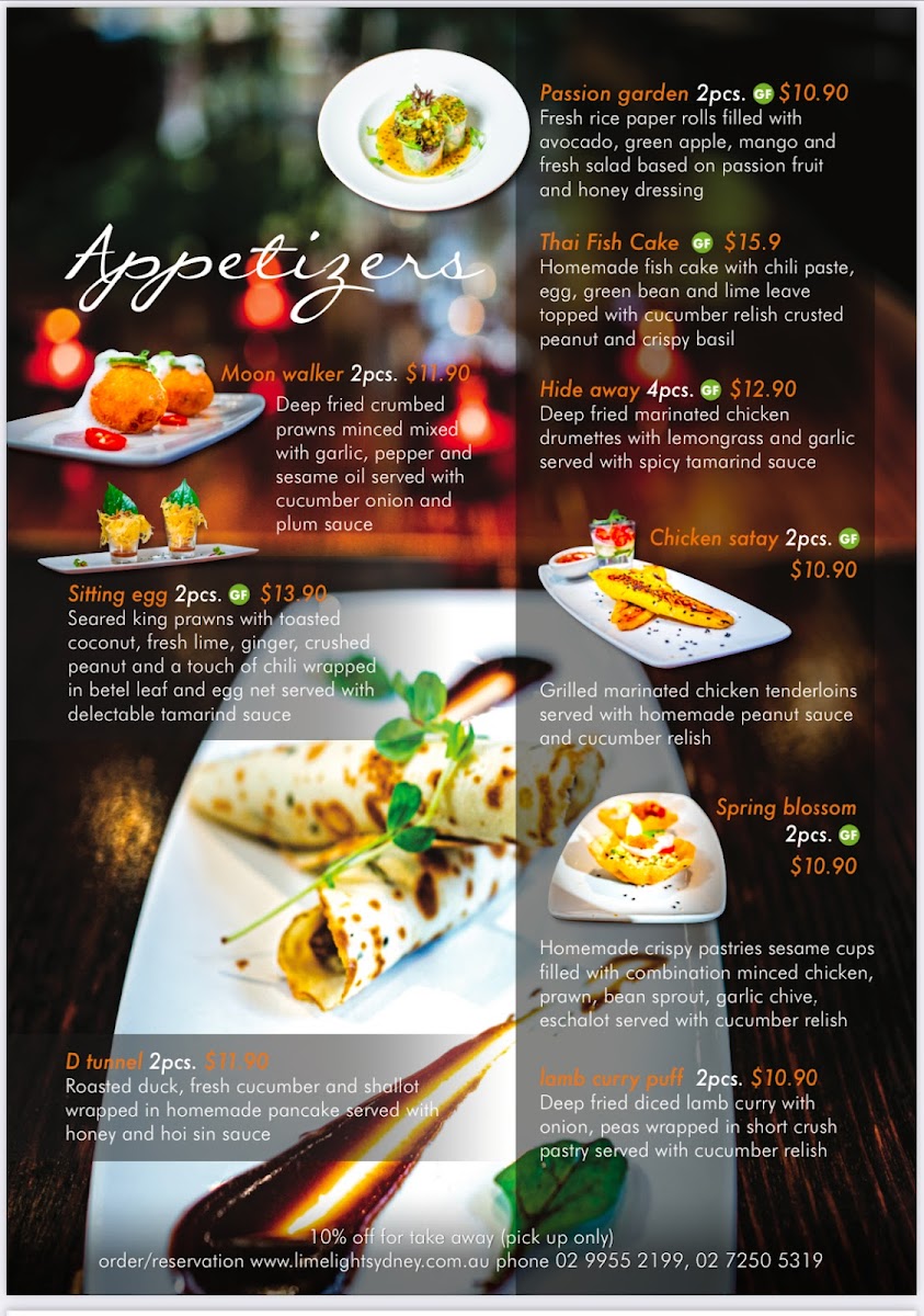 Limelight Cafe & Restaurant Photo Menu 3