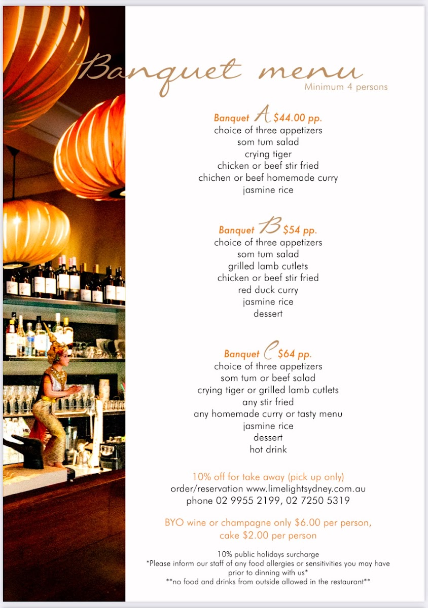 Limelight Cafe & Restaurant Photo Menu 8