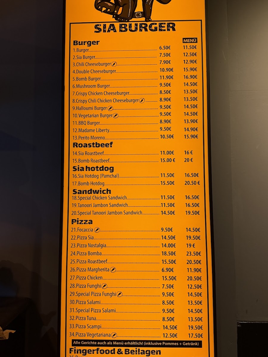 SIA BURGER Photo Menu 7