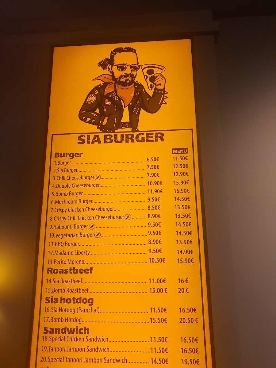 SIA BURGER Photo Menu 9