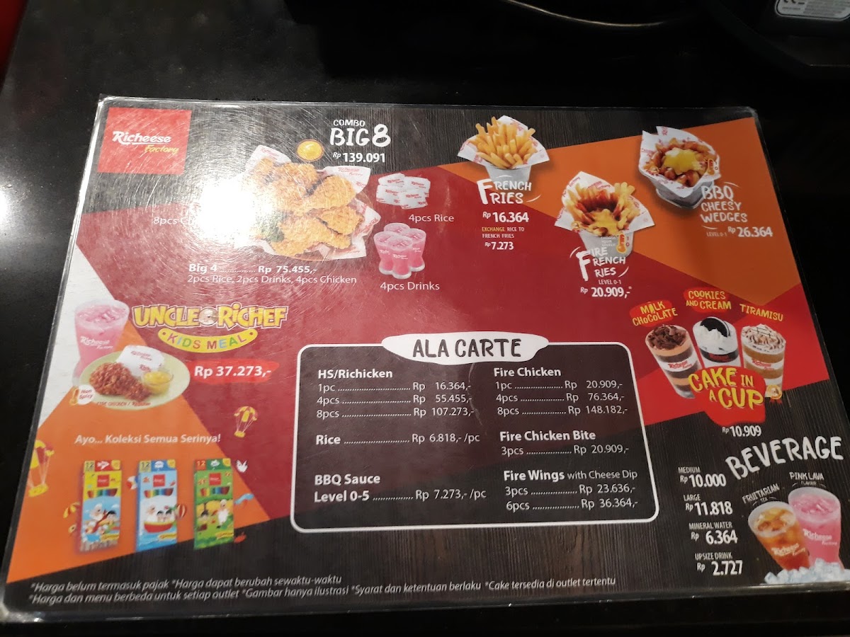 Richeese Factory Cinere Photo Menu 4