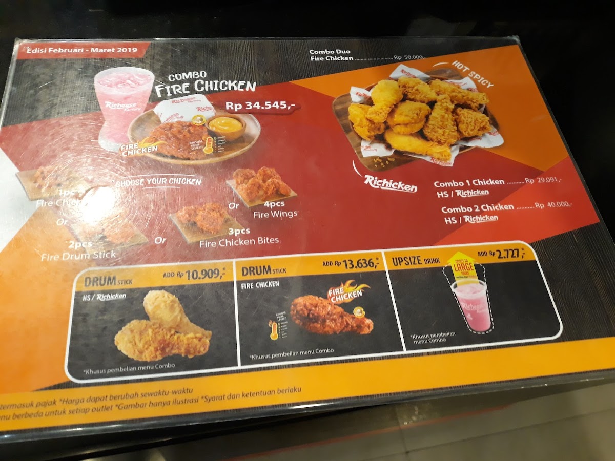 Richeese Factory Cinere Photo Menu 8