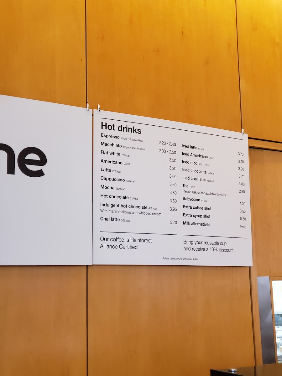Wellcome Collection Cafe Photo Menu 3