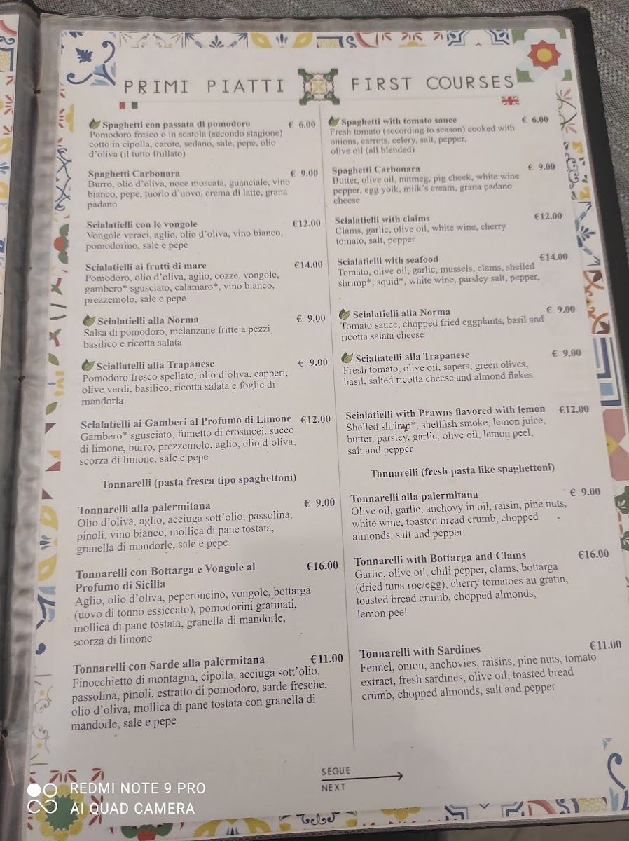 Ristorante Pizzeria Italia Photo Menu 2
