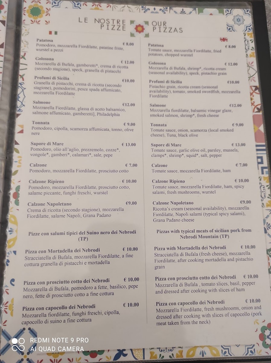 Ristorante Pizzeria Italia Photo Menu 3