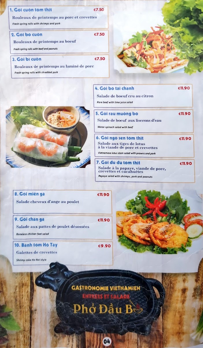 PHO DAU BO Photo Menu 4