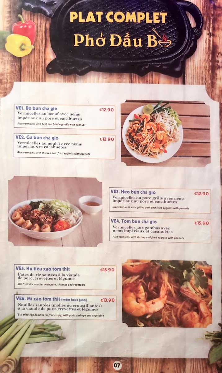 PHO DAU BO Photo Menu 7