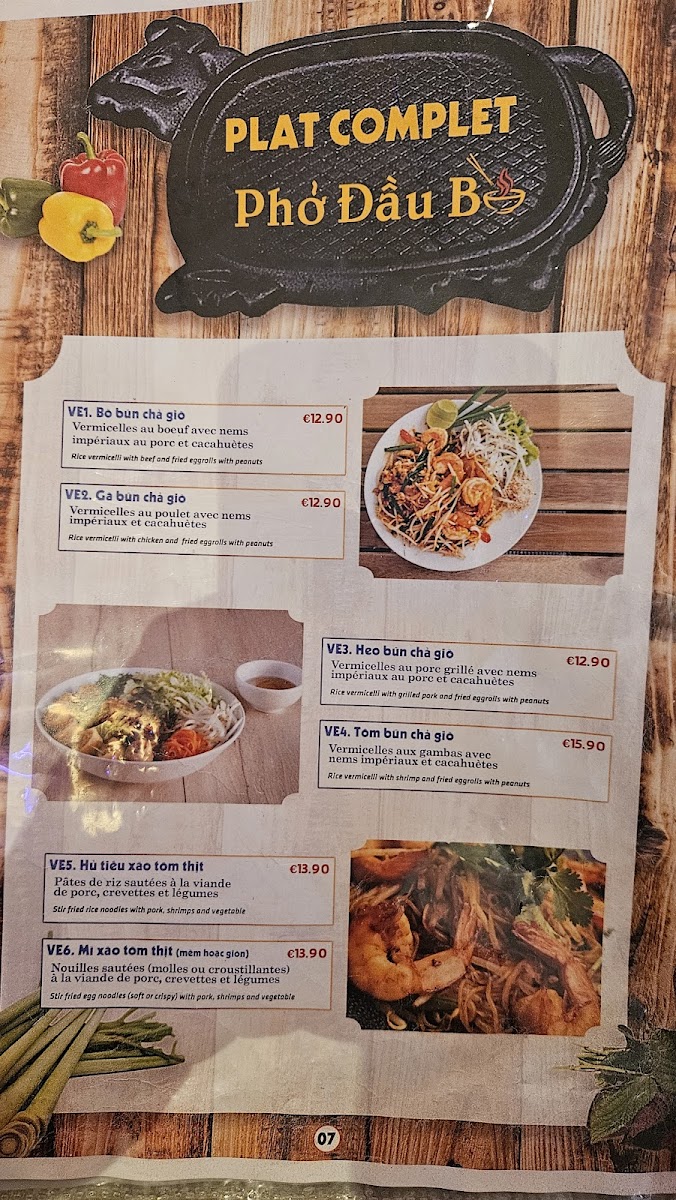 PHO DAU BO Photo Menu 8