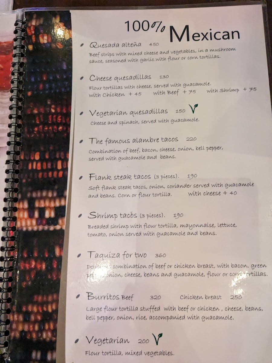 Pez Vela Restaurant Photo Menu 3