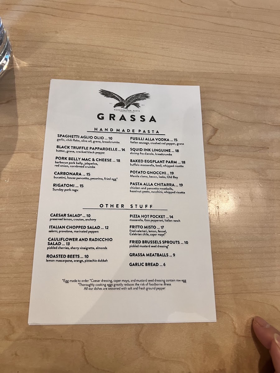 Grassa Photo Menu 6
