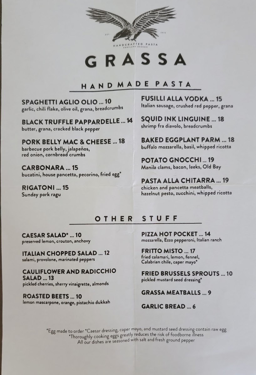 Grassa Photo Menu 7