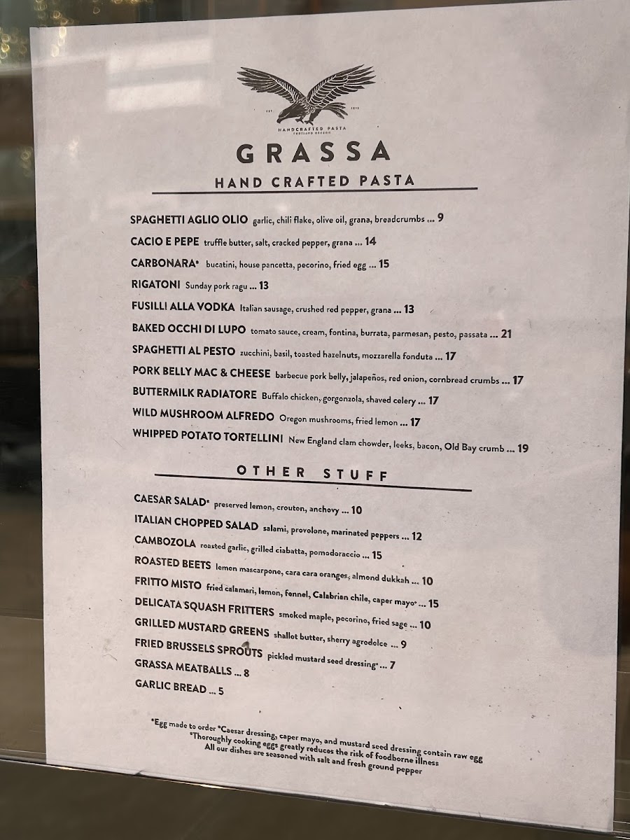 Grassa Photo Menu 9