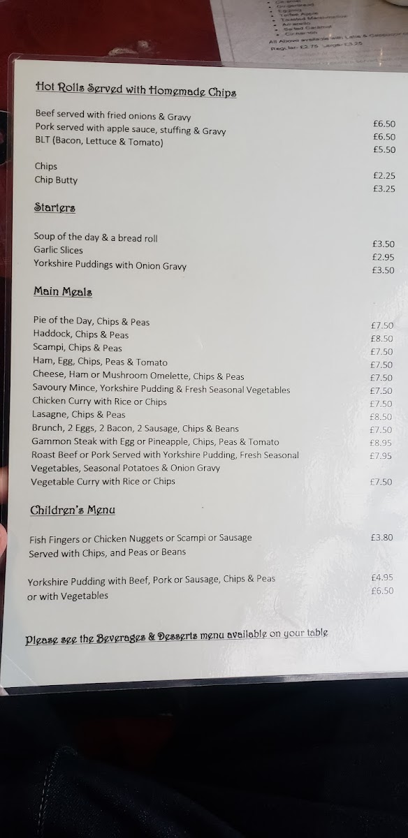 Yorkshire Tea Rooms & Restaurant Photo Menu 10