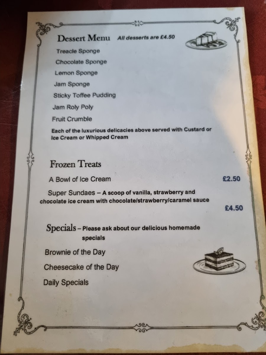 Yorkshire Tea Rooms & Restaurant Photo Menu 8