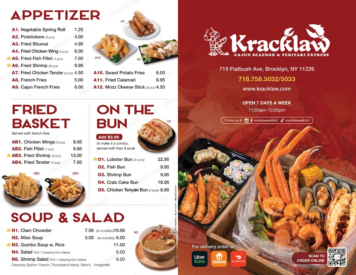 Kracklaw Seafood & Teriyaki Express Photo Menu 3