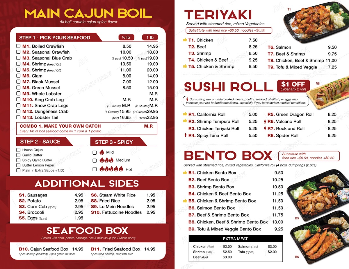 Kracklaw Seafood & Teriyaki Express Photo Menu 5