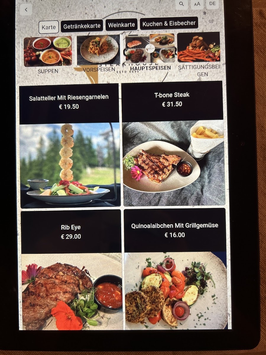 Gorgeler Bar & Steakhouse Photo Menu 2