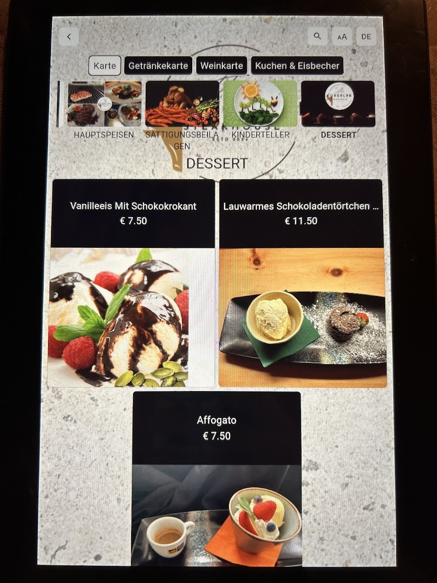 Gorgeler Bar & Steakhouse Photo Menu 3