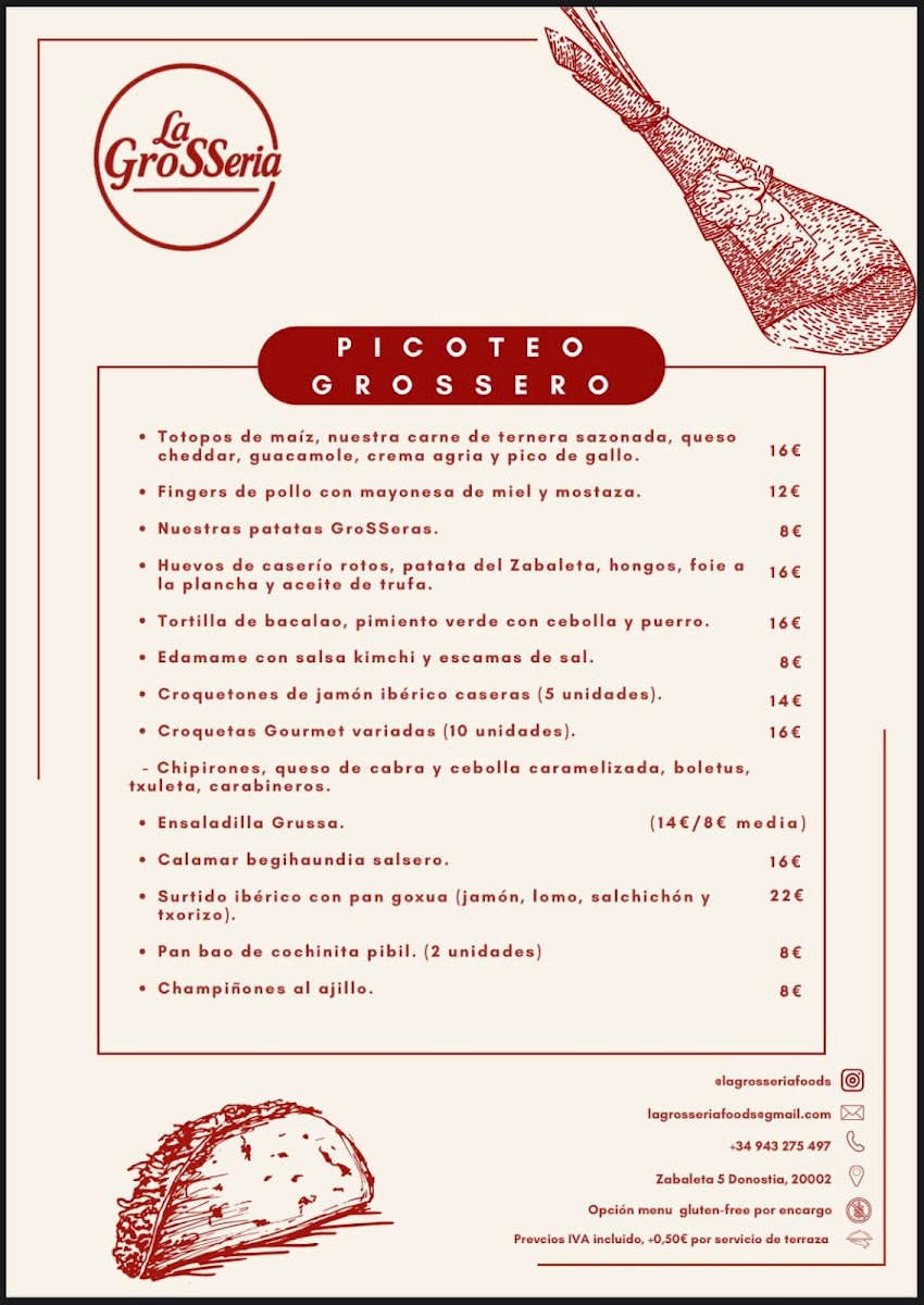 La GroSSeria Photo Menu 2
