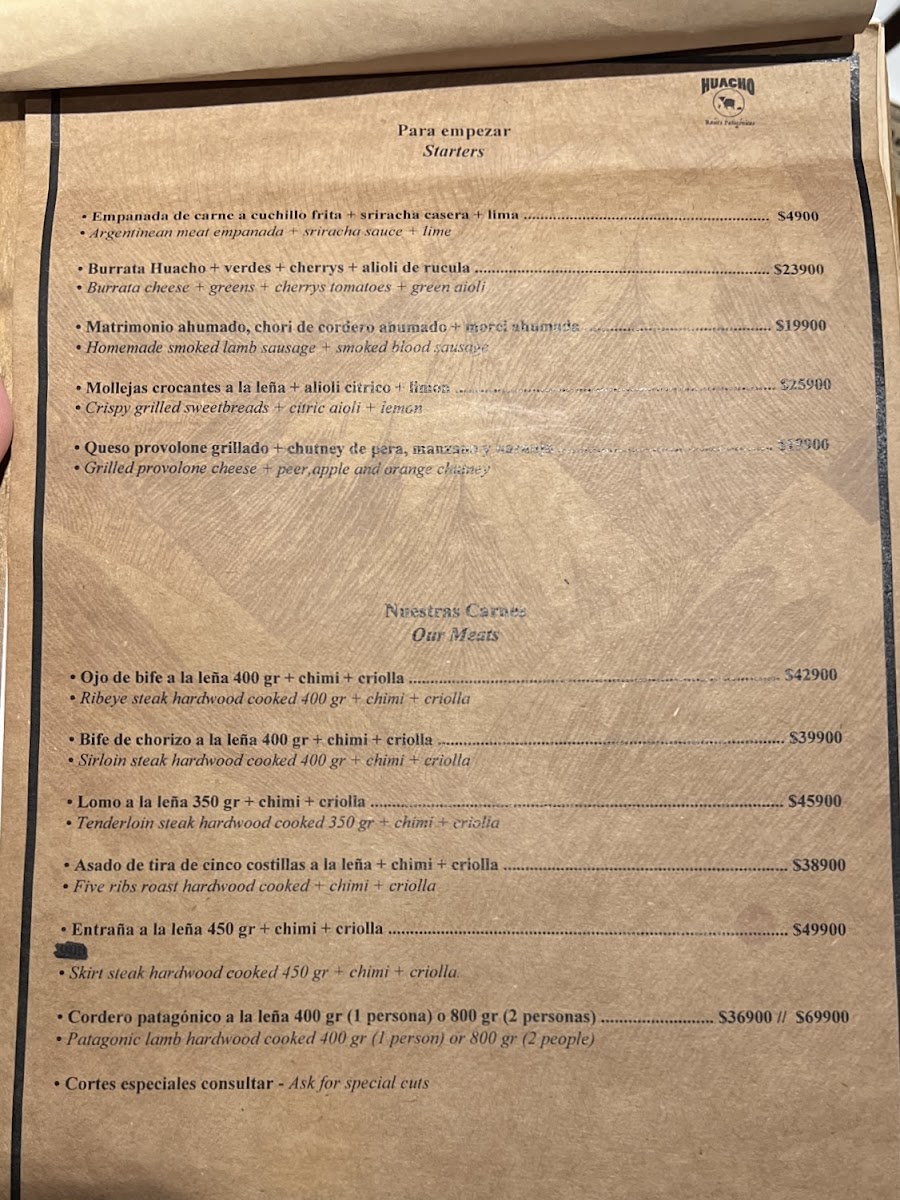 Huacho Photo Menu 4