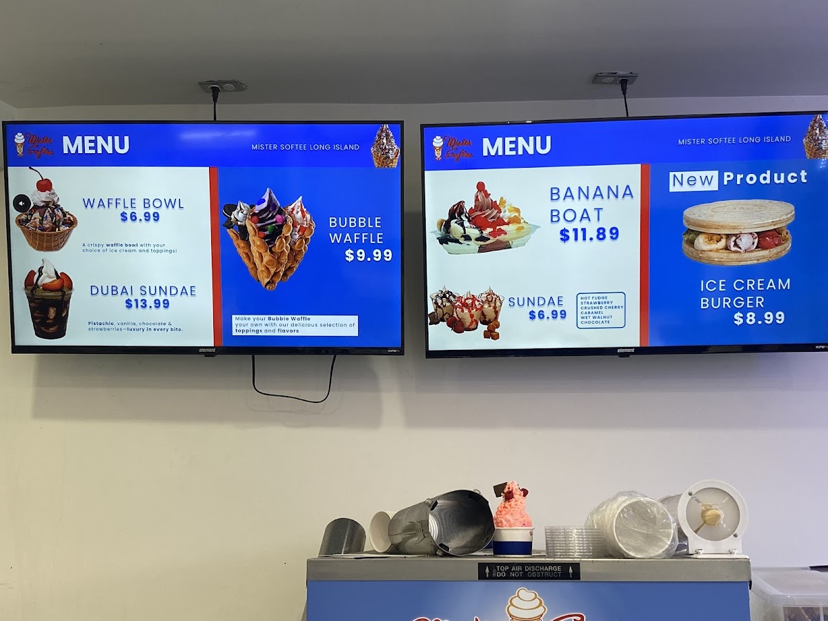 MR SOFTEE STORE / HAMPTONS SOFT ICE CREAM INC Photo Menu 1