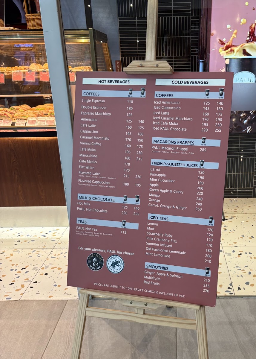 Paul Le Café Photo Menu 4