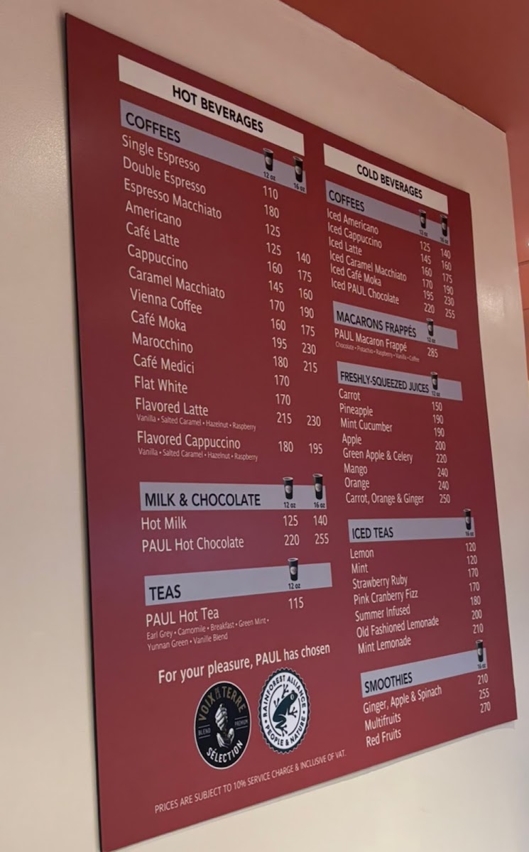Paul Le Café Photo Menu 6
