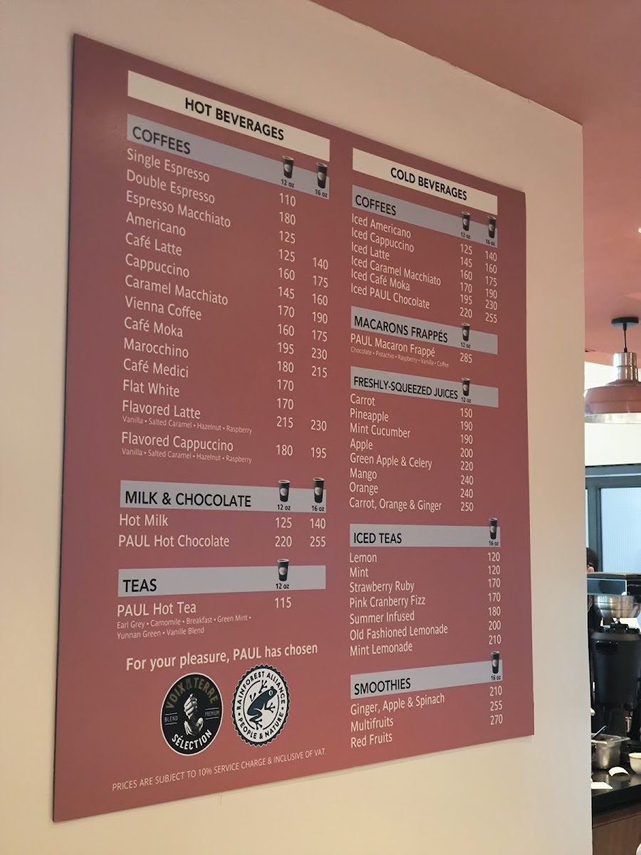 Paul Le Café Photo Menu 7