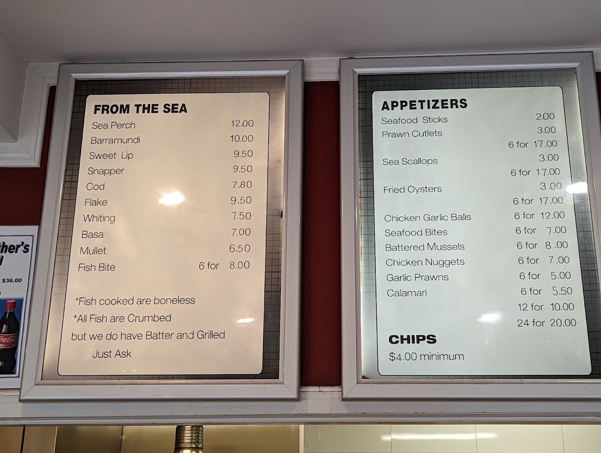 The Cod Father Photo Menu 10