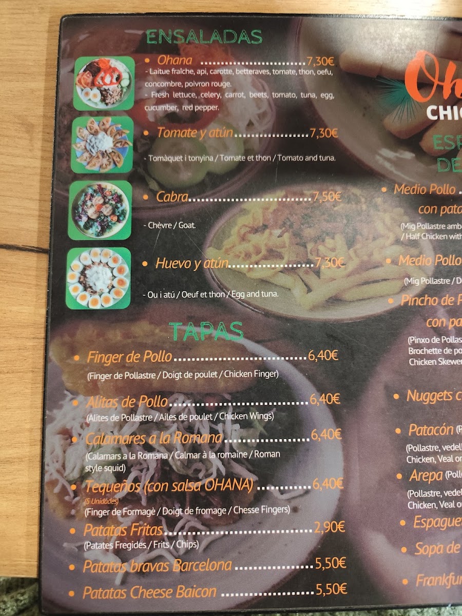 Restaurant Ohana Chickens Photo Menu 8