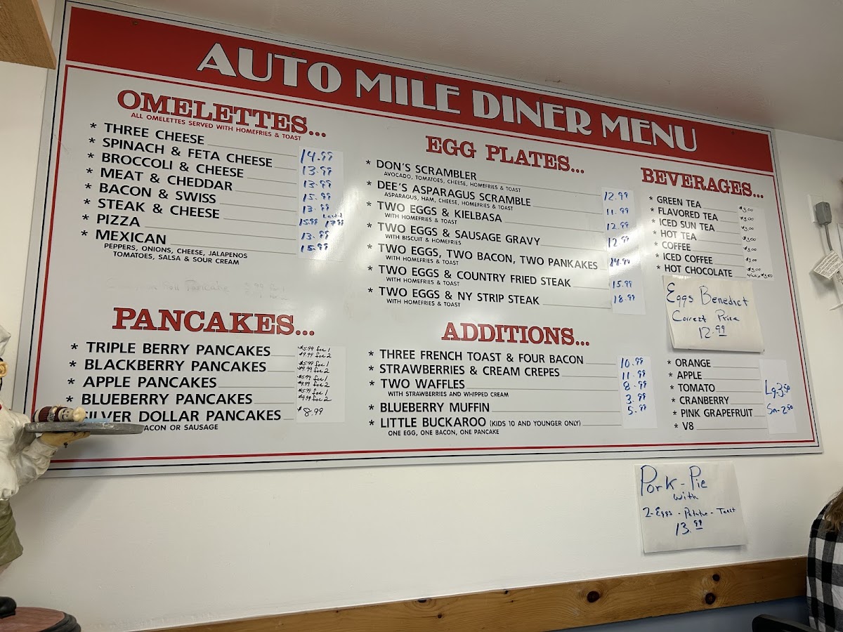 Auto Mile Diner Photo Menu 1