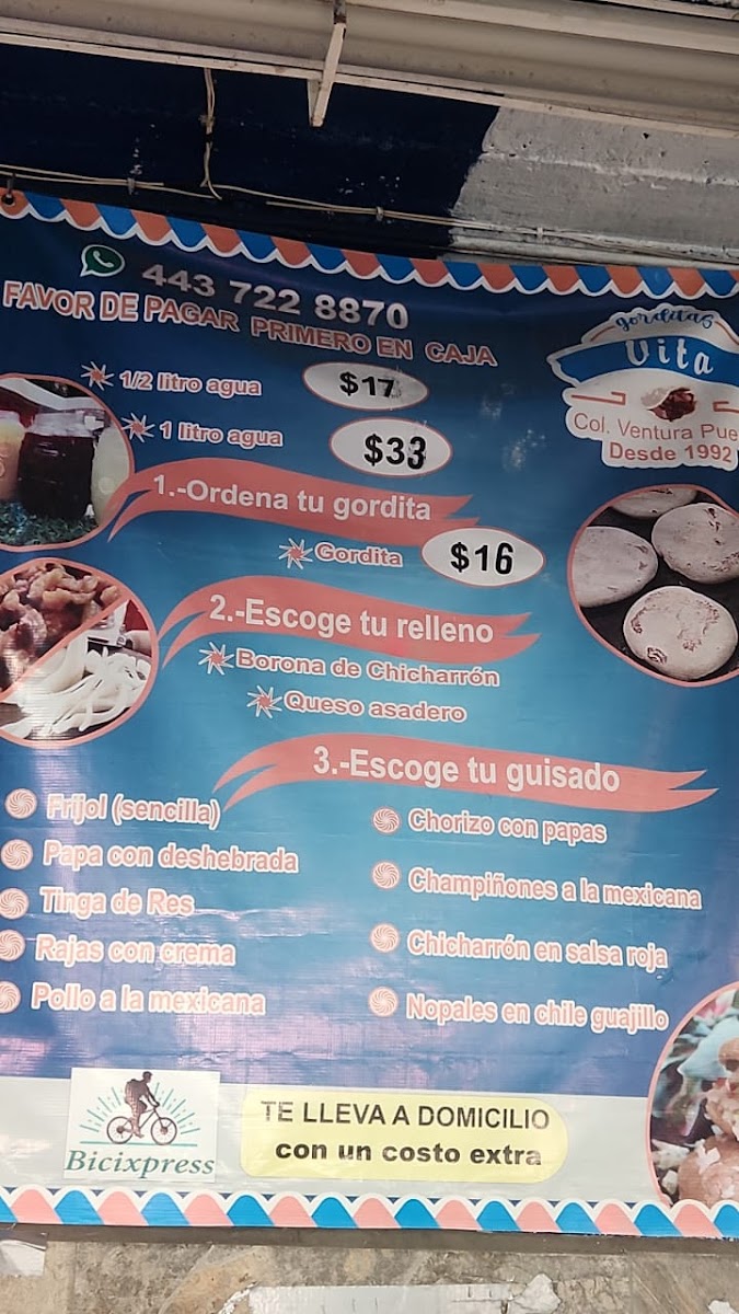Gorditas de Vita Photo Menu 1