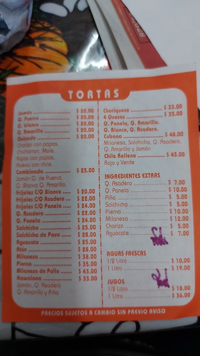 Gorditas de Vita Photo Menu 3