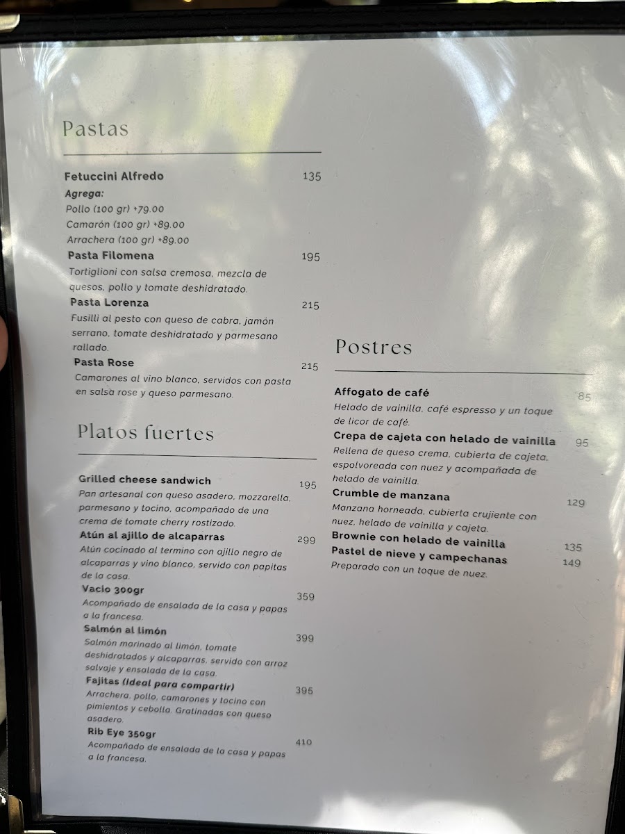 Amarello Arbide Photo Menu 1