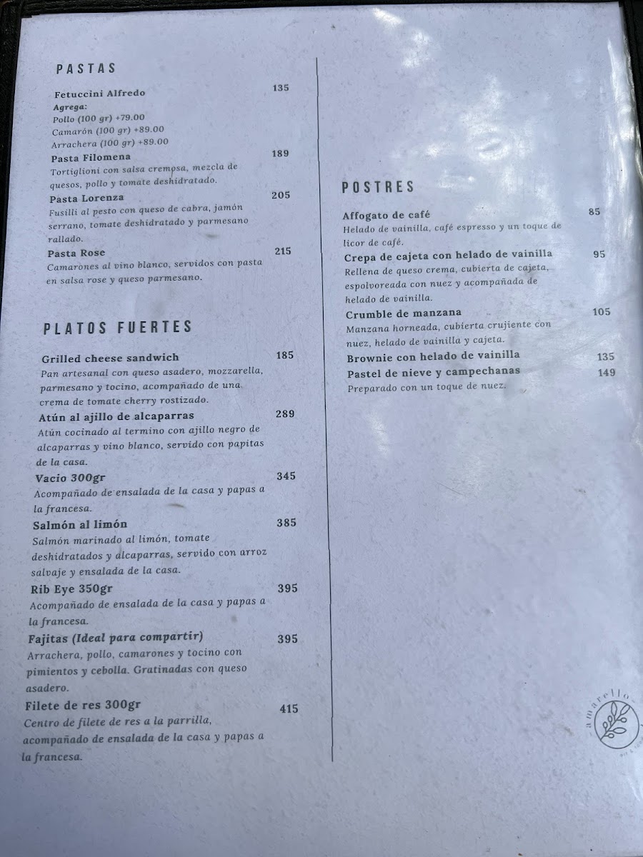 Amarello Arbide Photo Menu 7