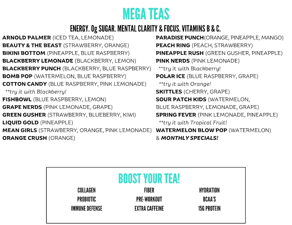 Encore Nutrition Photo Menu 1