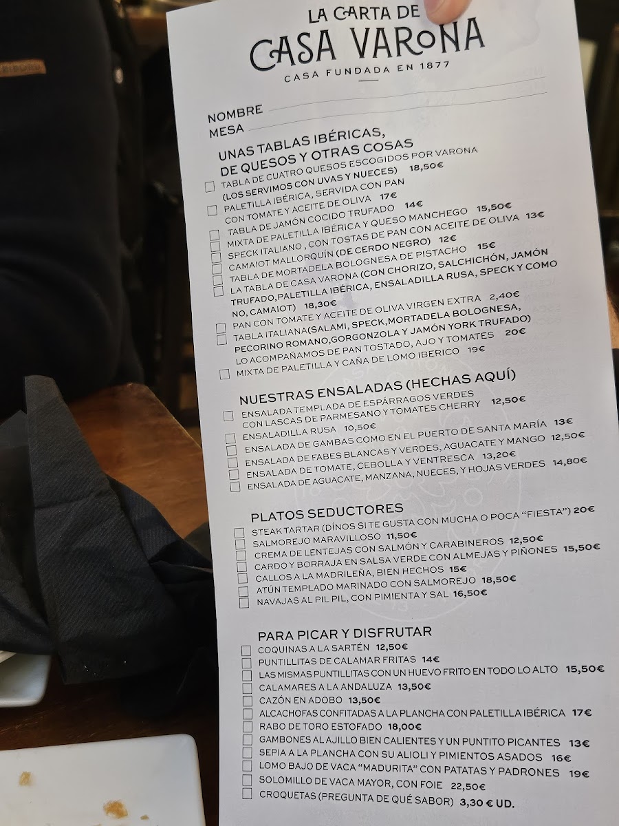 Casa Varona Photo Menu 10