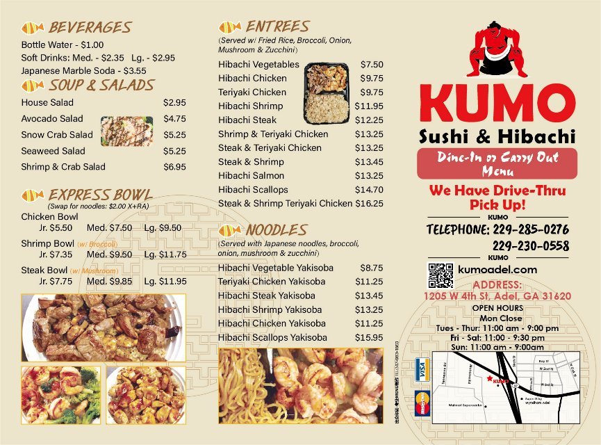 Kumo Sushi & Hibachi Photo Menu 2