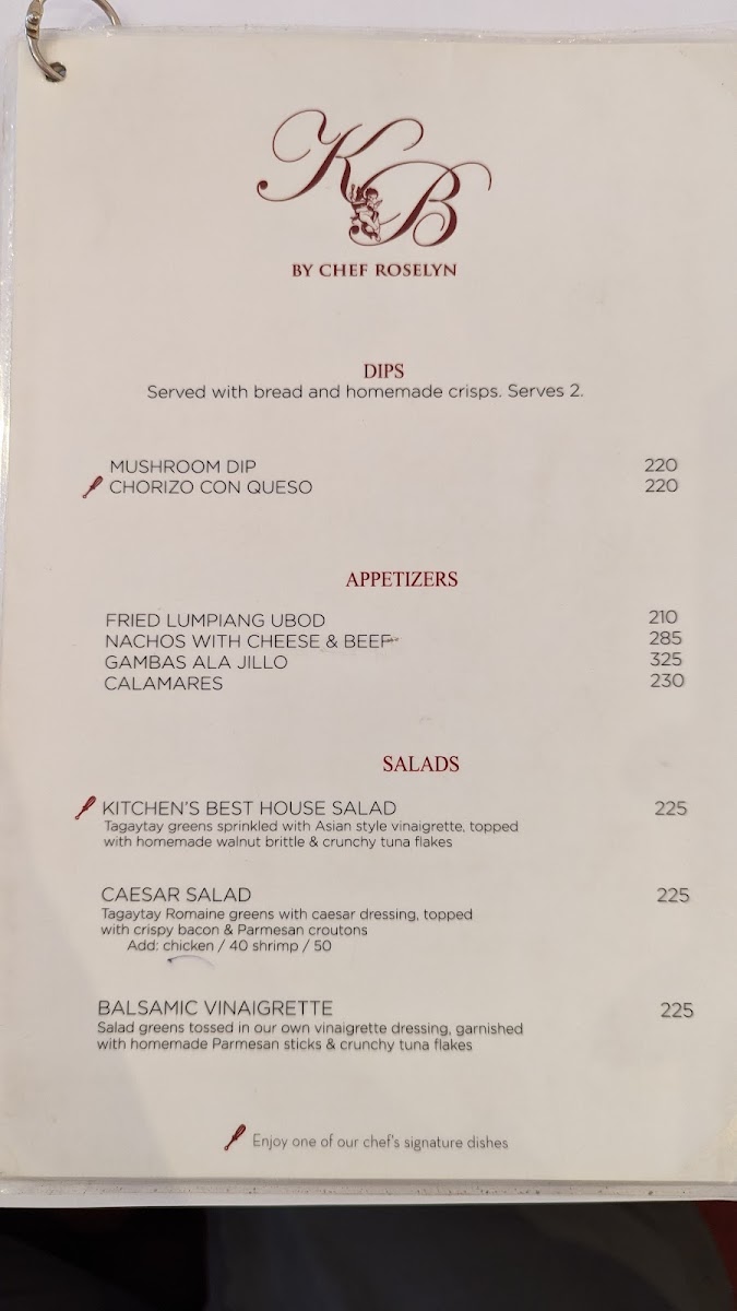Kitchen's Best Photo Menu 9