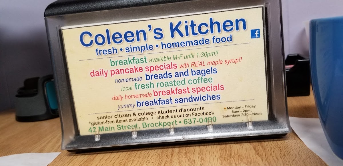 Coleen's Kitchen Photo Menu 9