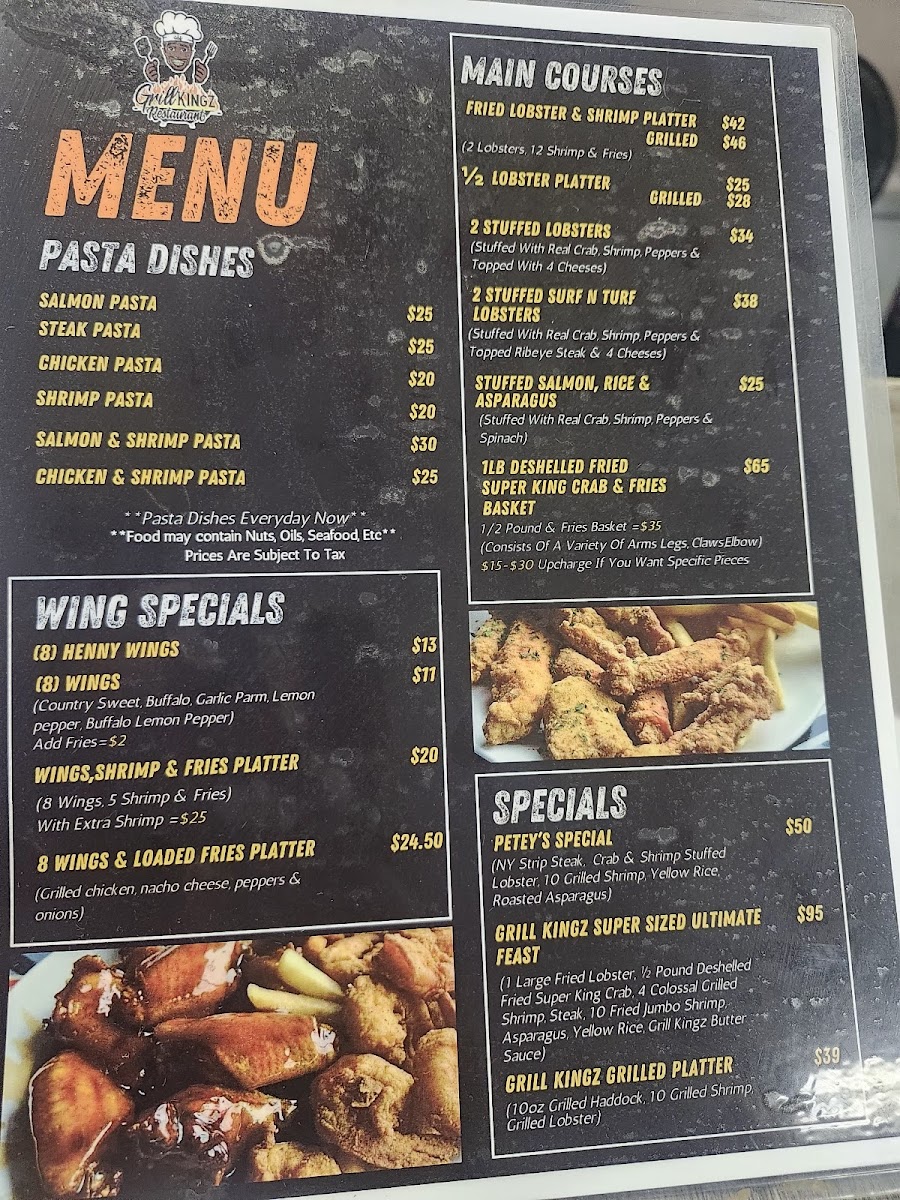 Grill Kingz Restaurant Photo Menu 3