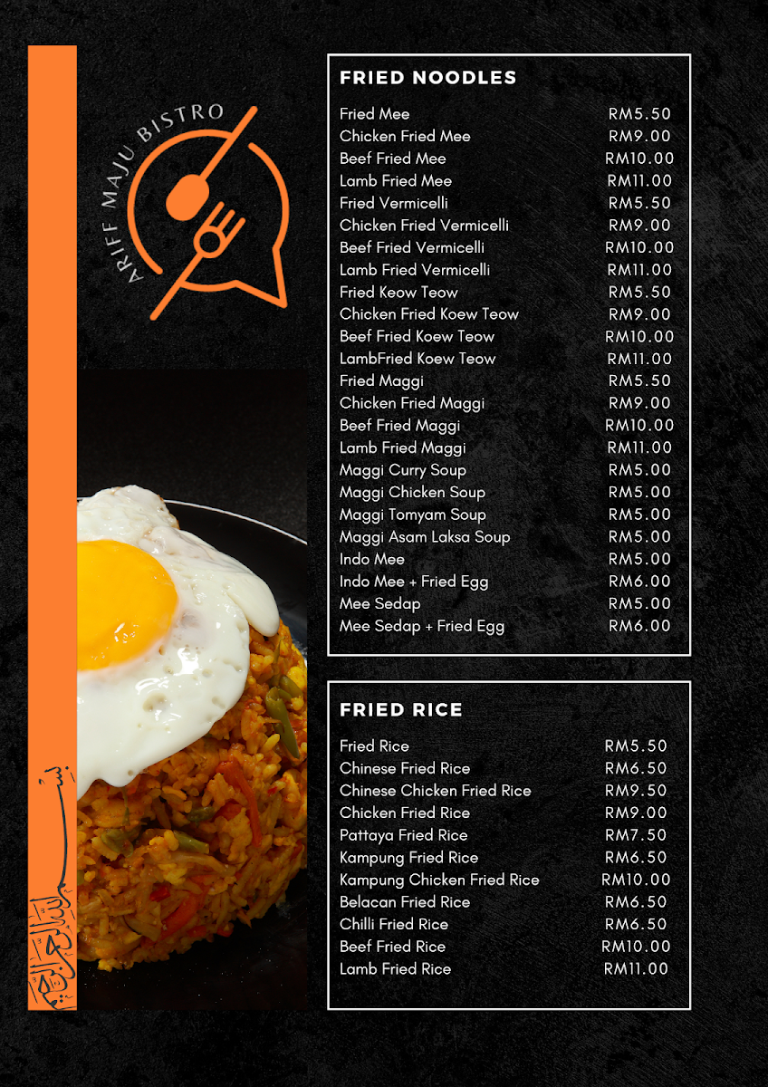Ariff Maju Bistro Photo Menu 10