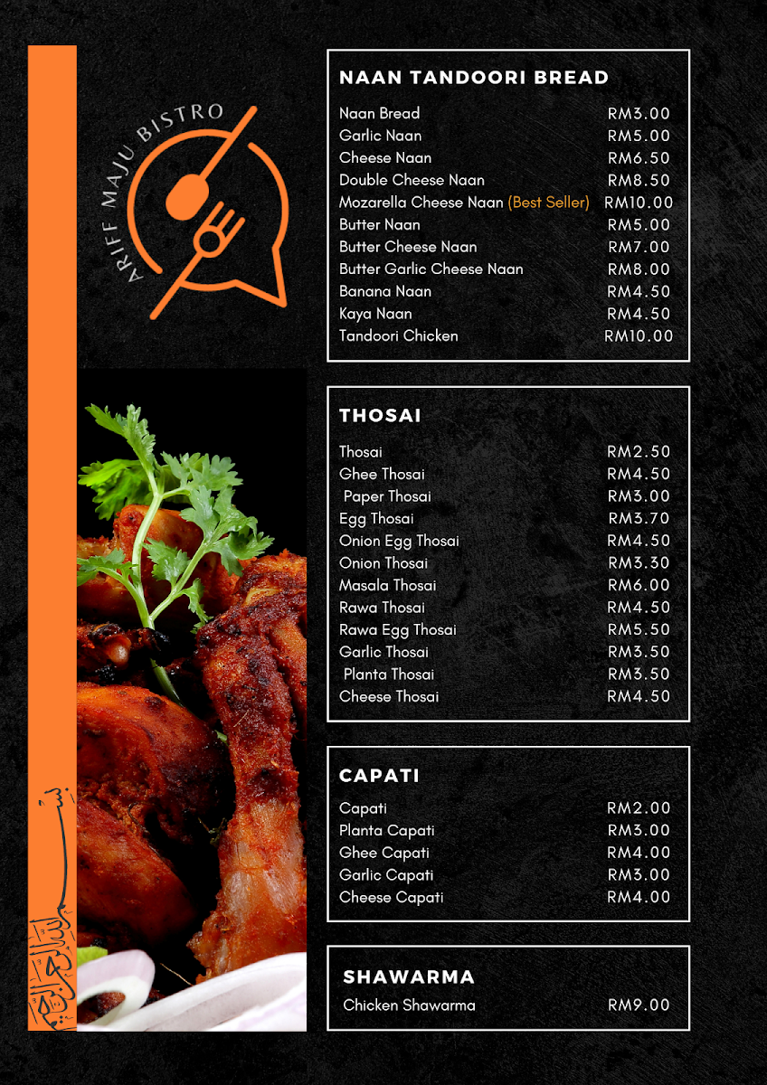 Ariff Maju Bistro Photo Menu 7