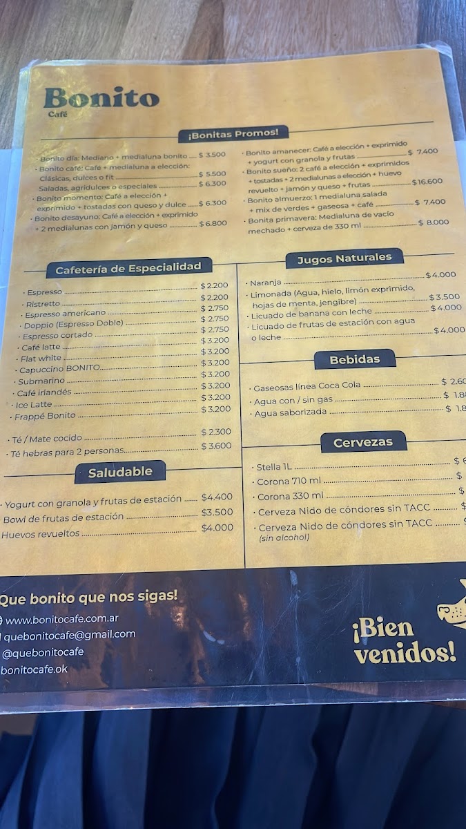 Bonito Café Photo Menu 5