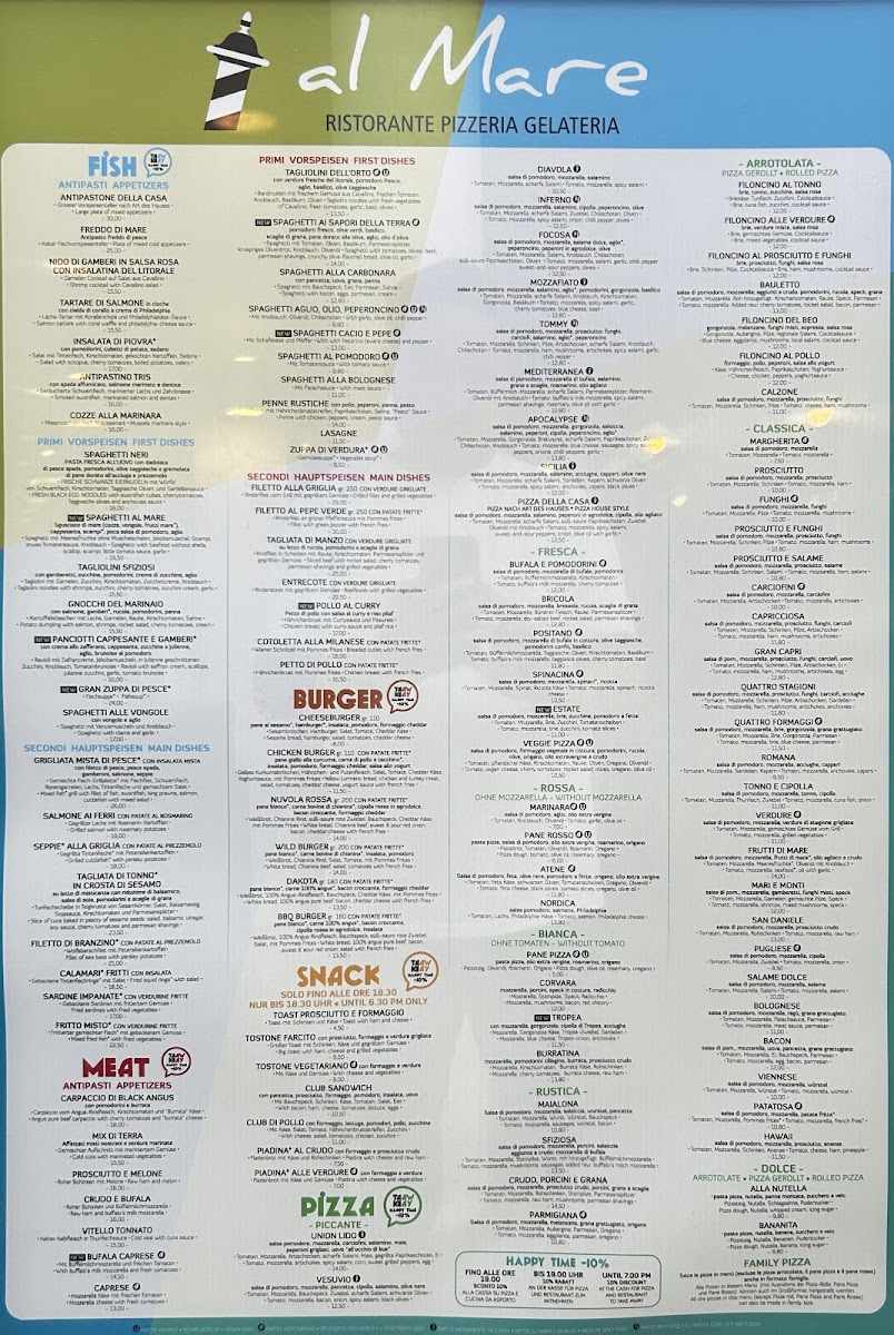 Ristorante Al Mare @Union Lido Mare Photo Menu 1