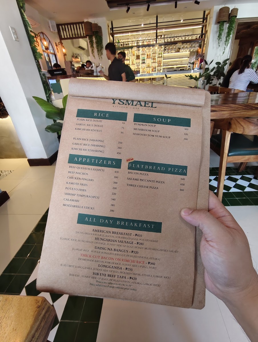 YSMAEL Kitchen x Bar x Café Photo Menu 2