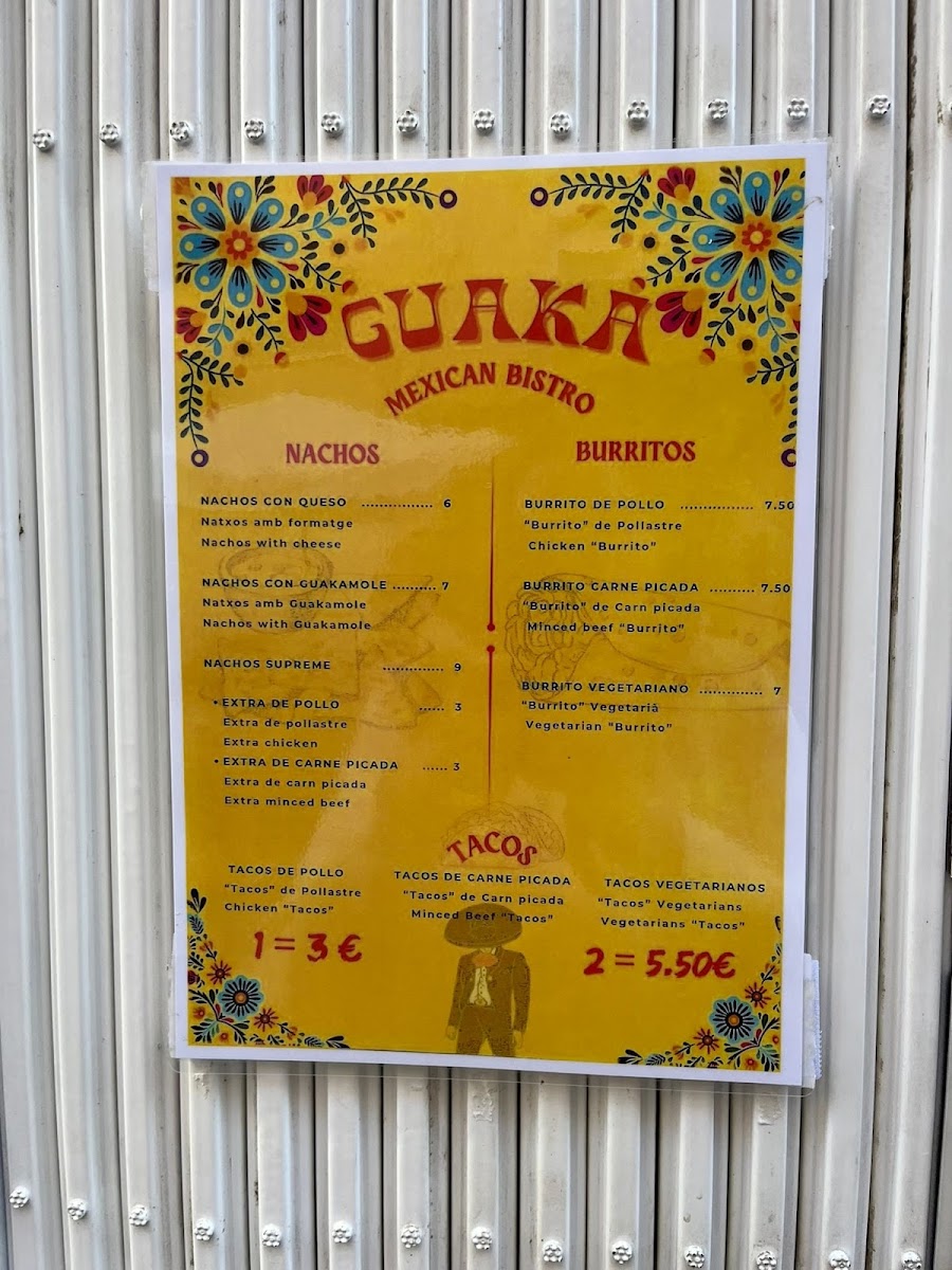 GUAKA Mexican Bistro Photo Menu 6